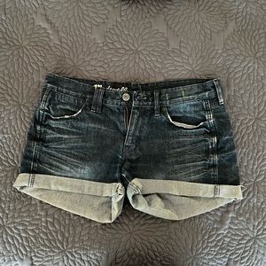 Madewell medium wash jean shorts